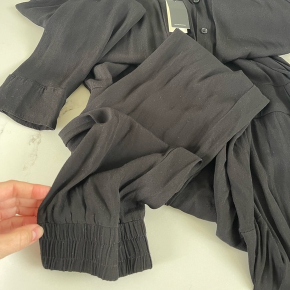 Brand: Monrow crepe long sleeve jumpsuit - Picture 6 of 9